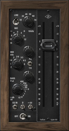 UAD Helios Type 69 Preamp and EQ